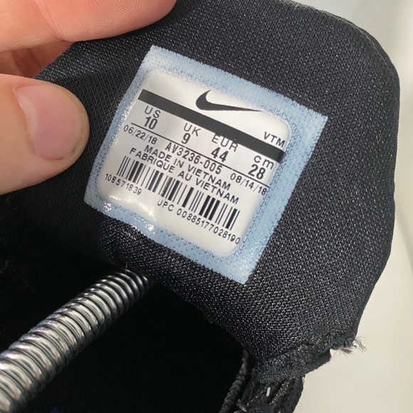 Nike Air Max Sequent 4 Utility Throwback Future Sneaker Black Blue Mens size 10 - Picture 7 of 7